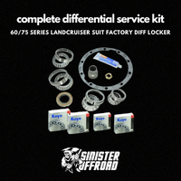 Complete Differential Bearing and Seal Kit Suit 60/75 Series Landcruiser (Factory Diff Locker)