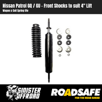 Roadsafe 4" Long Travel Shocks to suit Nissan Patrol GQ / GU Front (Pair)