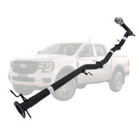 3" DPF Back Side Exit Sinister Exhaust Suit V6 Turbo Disel Next Gen Ford Ranger Aluminised Steel (Pipe Only)