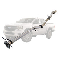 3" DPF Back Sinister Exhaust Suit TD V6 Next Gen Ford Ranger Stainless Steel (Pipe Only)