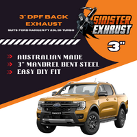 3" DPF Back Sinister Exhaust to suit Ford Ranger PY (Next Gen) 2.0L Bi-Turbo