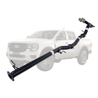3" DPF Back Side Exit Sinister Exhaust Suit 2L Bi-Turbo Next Gen Ford Ranger Aluminised Steel (Pipe Only)