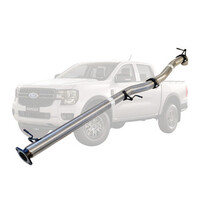 3" DPF Back Sinister Diff Dump Exhaust Suit 2L  Bi-Turbo Next Gen Ford Ranger Stainless Steel (Pipe Only)