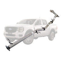 3" DPF Back Side Exit Sinister Exhaust Suit 2L Bi-Turbo Next Gen Ford Ranger Stainless Steel