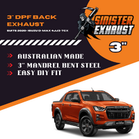 3" DPF Back Sinister Exhaust Suit 2020+ Turbo Diesel D-Max 