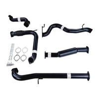 3" Turbo Back Sinister Exhaust To Suit '07-'10 2.8L Jeep Wrangler Aluminised Steel (Hotdog Only)