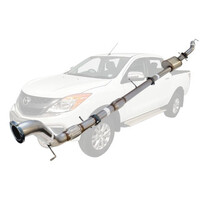 3" Turbo Back Sinister Exhaust Suit UP/UR Turbo Diesel BT-50 Stainless Steel (Muffler and Cat)