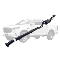 3" DPF Back Sinister Exhaust Suit 2021+ Turbo Diesel TF BT-50 Aluminised (Muffler Only)
