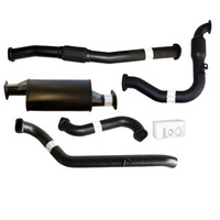 3" Turbo Back Sinister Exhaust 3.0L (Wagon) GU Patrol Aluminised Steel (Muffler Cat)