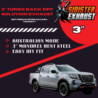 3" Turbo Back DPF Solution Exhaust Suit NP300 Nissan Navara