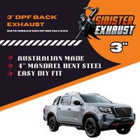 3" Stainless DPF Back Sinister Exhaust Suit NP300 Navara