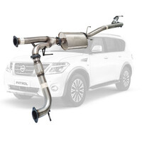 3" Cat Back Sinister Exhaust Suit V8 Y62 Patrol Stainless Steel (Centre Muffler Only)