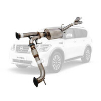 3" Cat Back Sinister Exhaust Suit V8 Y62 Patrol Stainless Steel (Centre and Rear Muffler)