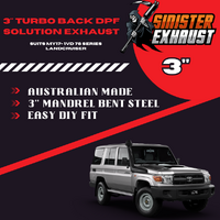 3" Turbo Back DPF Solution Exhaust Suit MY17+ 1VD 76 Series