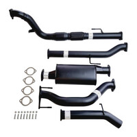 3" Turbo Back Aluminised Sinister Exhaust To Suit N70 Toyota Hilux (Muffler and Cat)