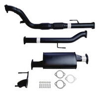 3" Turbo Back Aluminised Sinister Exhaust To Suit N70 Toyota Hilux Diff Dump (Muffler and Cat)