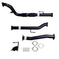 3" Turbo Back Aluminised Sinister Exhaust To Suit N70 Toyota Hilux Diff Dump (Cat Only)