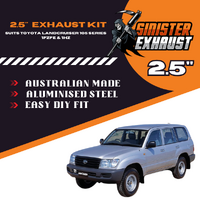 2.5" Sinister Exhaust Suit 1FZ/1HZ 105 Series Landcruiser