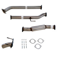 3" DPF Back Sinister Exhaust To Suit 2.8L N80 Toyota Hilux Stainless Steel Diff Dump (Hotdog Only)