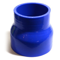 Straight Blue Silicone Reducer 76mm X 102mm X 102mm