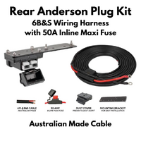 Rear Anderson Plug Kit - 6B&S or 8B&S Wiring Harness with 50A Inline Maxi Fuse