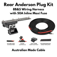 Rear Anderson Plug Kit - 8B&S Wiring Harness with 50A Inline Maxi Fuse